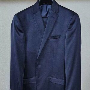 Kenneth Cole Reaction Navy Skinny-Fit Suit 36S 29W 32L